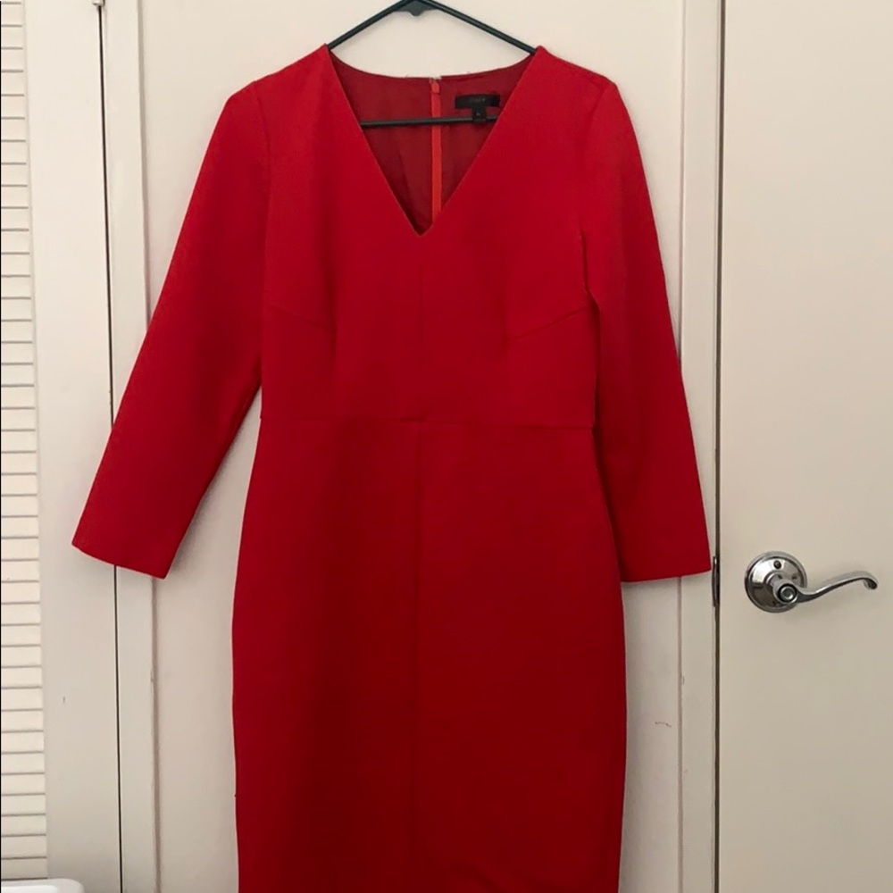 J. Crew Long-Sleeved Sheath Dress. Size 8T